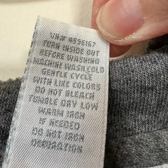 Utility Mens MEDIUM Skull Crossbones Hoodie Vintage Y2K Skater Goth Baggy Grey - Picture 9 of 11